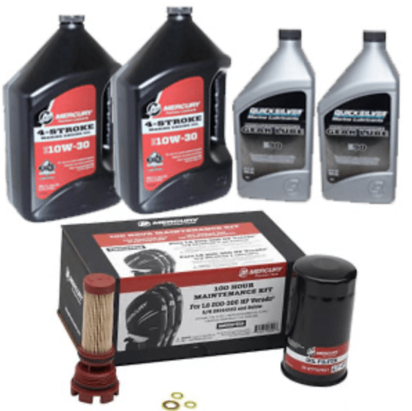 Mercury L6 Verado 100 Hour Service Kit Serial 2B144122 &amp; Below 200HP-300HP - Fishhawk MarineeBay Motors:Parts & Accessories:Boat Parts:Sterndrive Motors & Components:Oil System