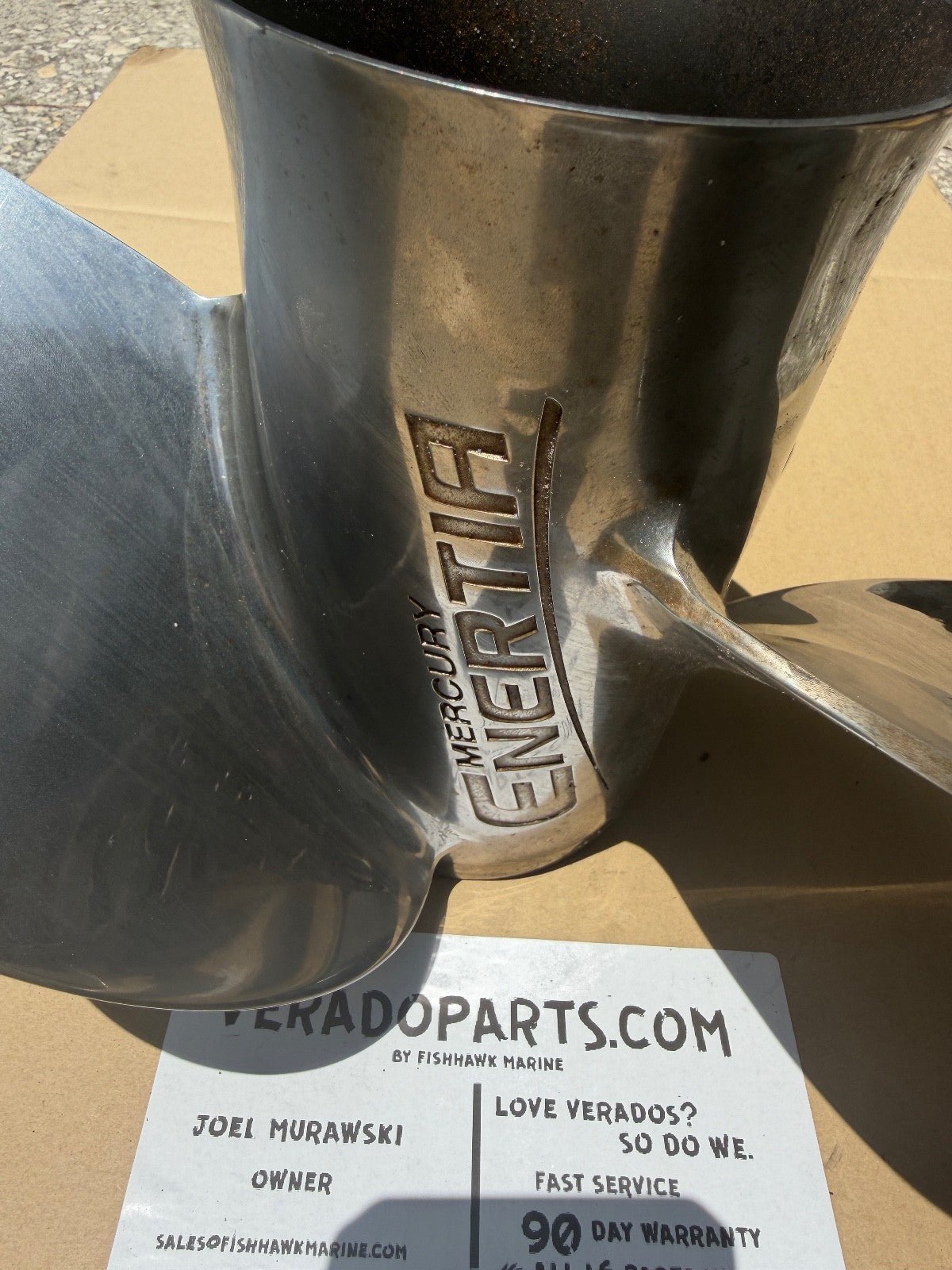 Mercury Marine 3 x 14.5 x 17P LH, Enertia Stainless Steel Propeller - Fishhawk MarineeBay Motors:Parts & Accessories:Boat Parts:Propellers