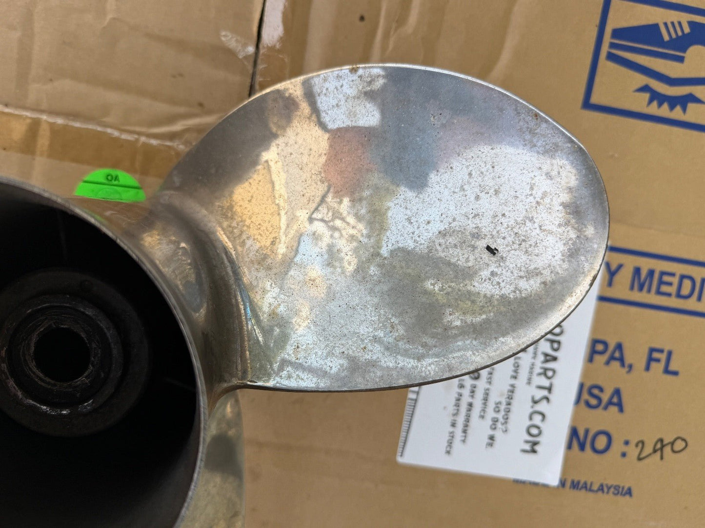 Mercury Mirage Plus 17 LH Left Propeller 48-90159 17p Stainless Prop - Fishhawk MarineeBay Motors:Parts & Accessories:Boat Parts:Propellers