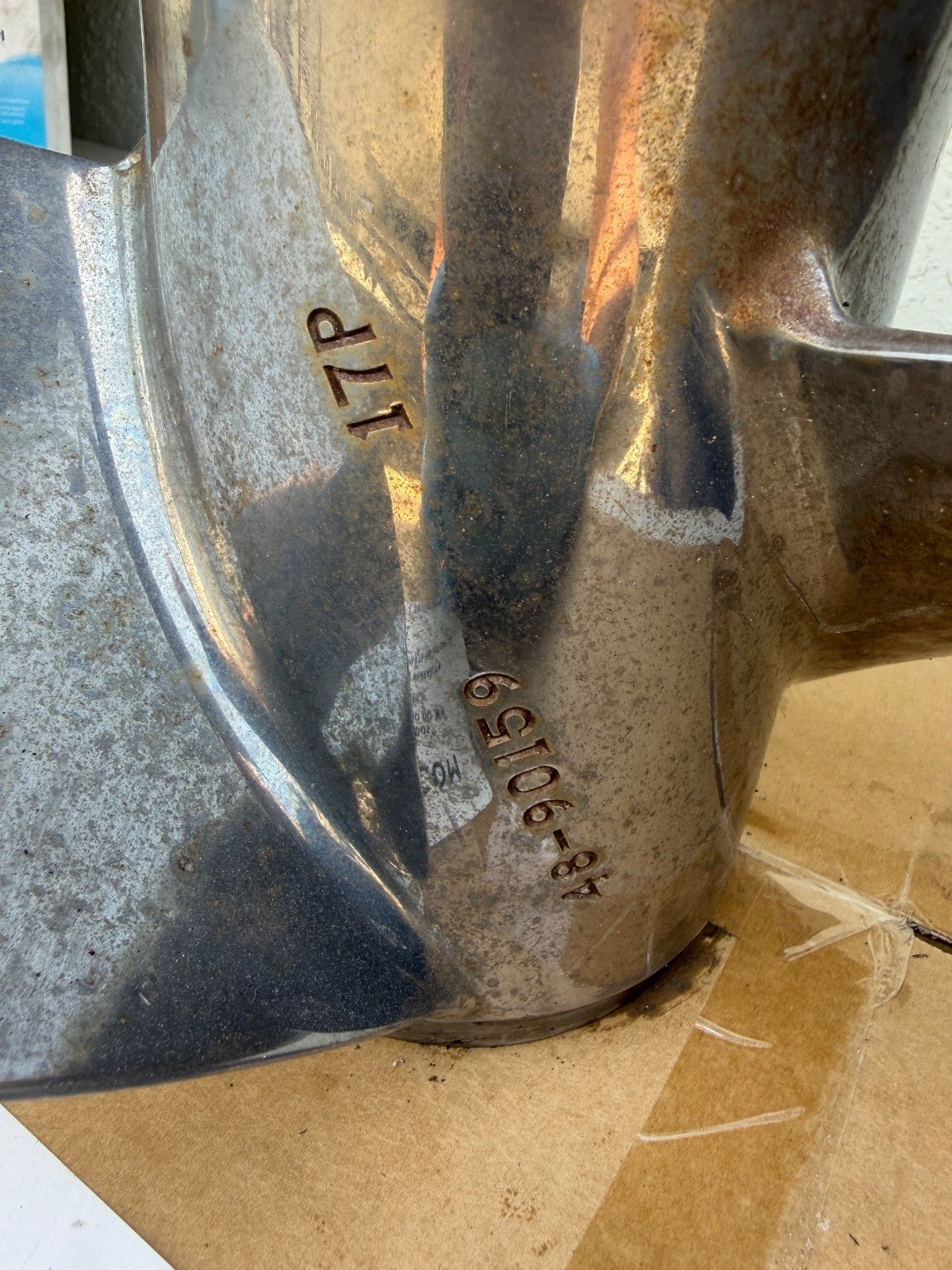 Mercury Mirage Plus 17 LH Left Propeller 48-90159 17p Stainless Prop - Fishhawk MarineeBay Motors:Parts & Accessories:Boat Parts:Propellers