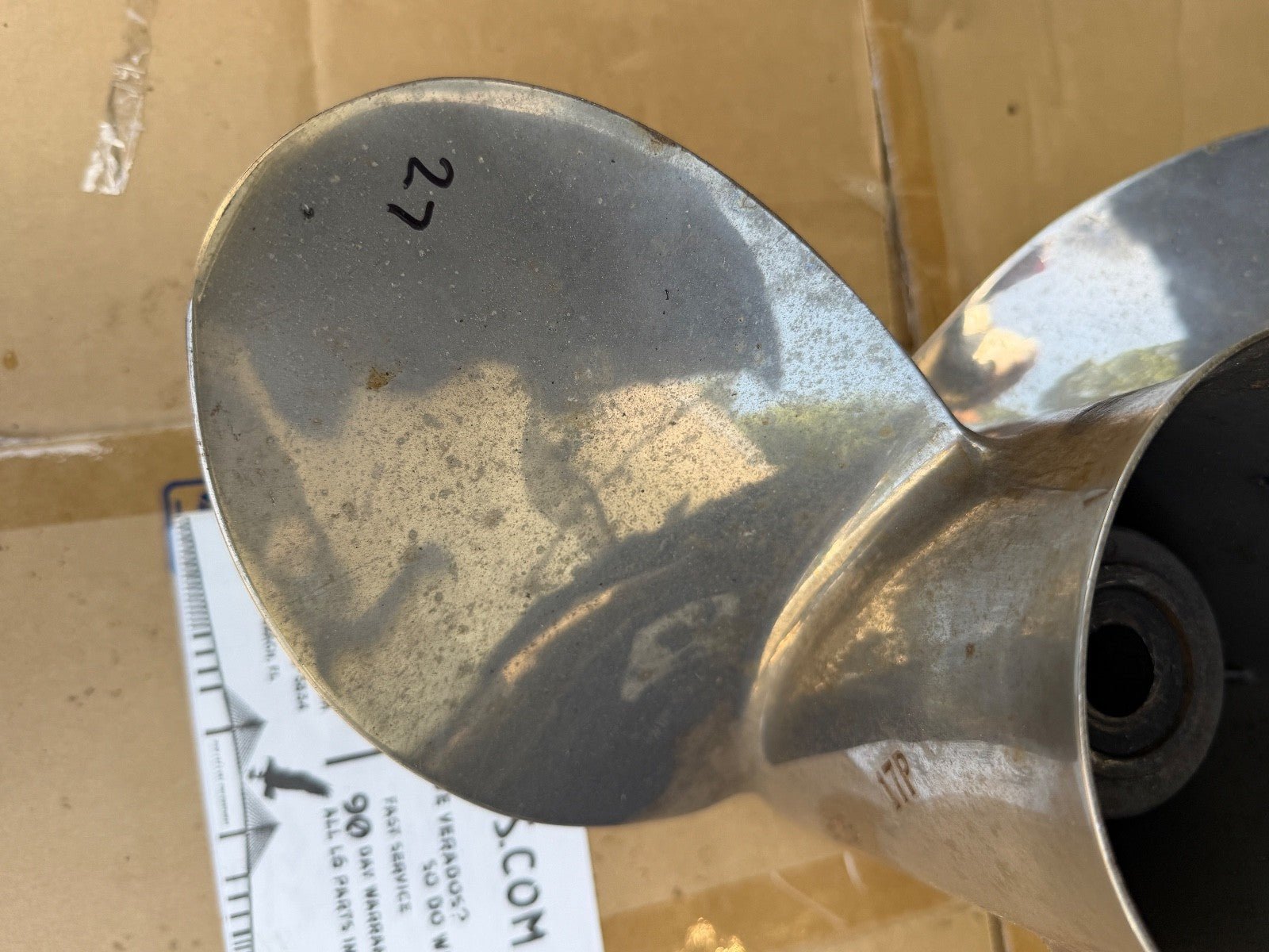Mercury Mirage Plus 17 LH Left Propeller 48-90159 17p Stainless Prop - Fishhawk MarineeBay Motors:Parts & Accessories:Boat Parts:Propellers