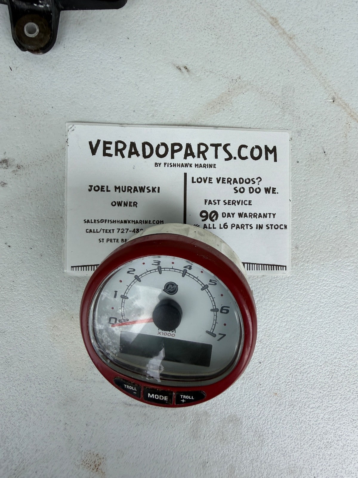 MERCURY SC1000 Smartcraft Tach Tachometer Gauge Red Trim - Fishhawk MarineeBay Motors:Parts & Accessories:Boat Parts:Outboard Engines & Components:Other