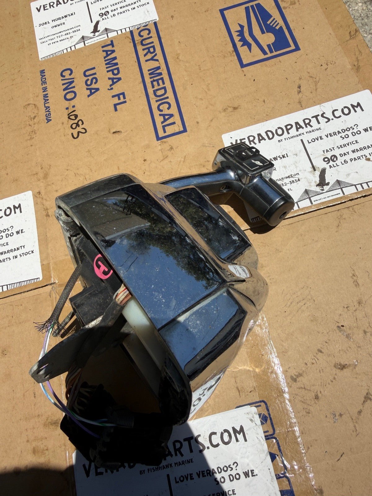 Mercury Single Binnacle DTS Sim ERC Smartcraft Verado Controls Shifter - Fishhawk MarineeBay Motors:Parts & Accessories:Boat Parts:Other
