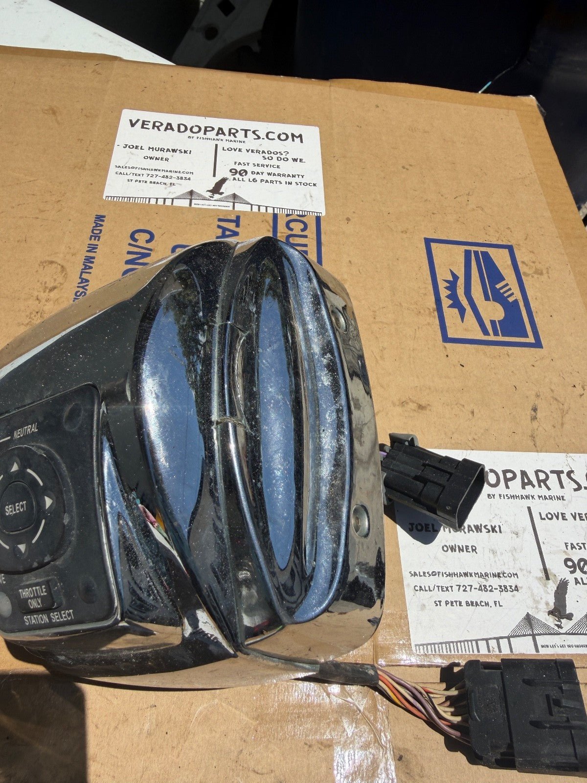 Mercury Single Binnacle DTS Sim ERC Smartcraft Verado Controls Shifter - Fishhawk MarineeBay Motors:Parts & Accessories:Boat Parts:Other
