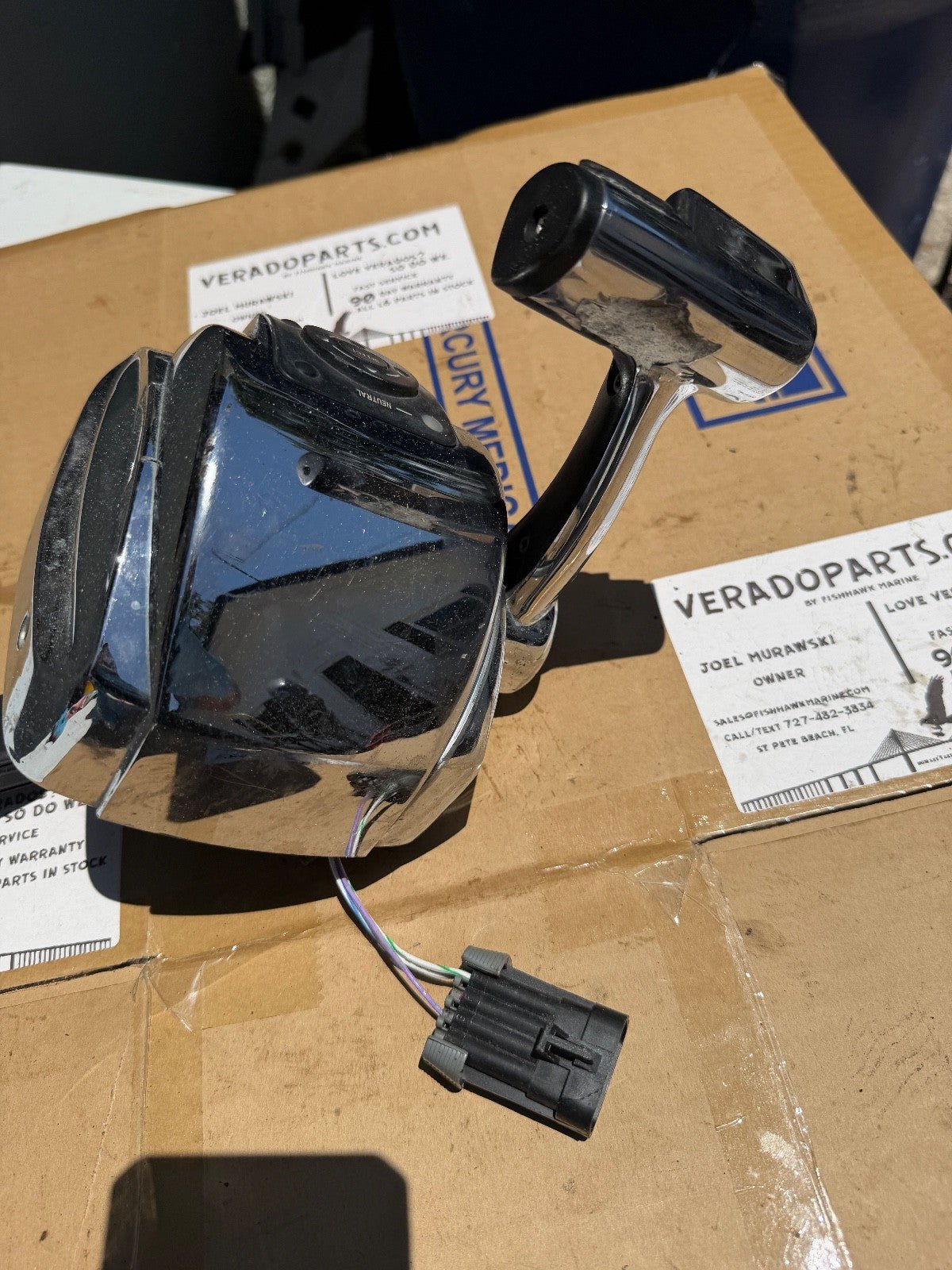 Mercury Single Binnacle DTS Sim ERC Smartcraft Verado Controls Shifter - Fishhawk MarineeBay Motors:Parts & Accessories:Boat Parts:Other