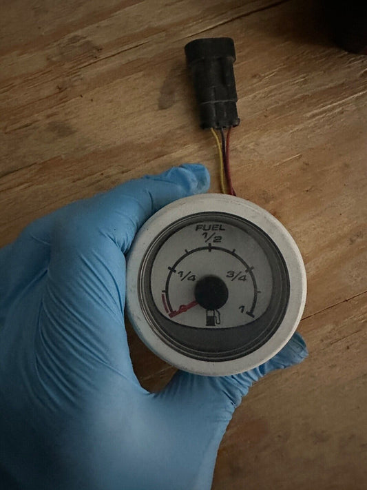Mercury Smartcraft SC1000 Fuel Gauge White face white bezel Verado Optimax - Fishhawk MarineeBay Motors:Parts & Accessories:Boat Parts:Outboard Engines & Components:Rigging