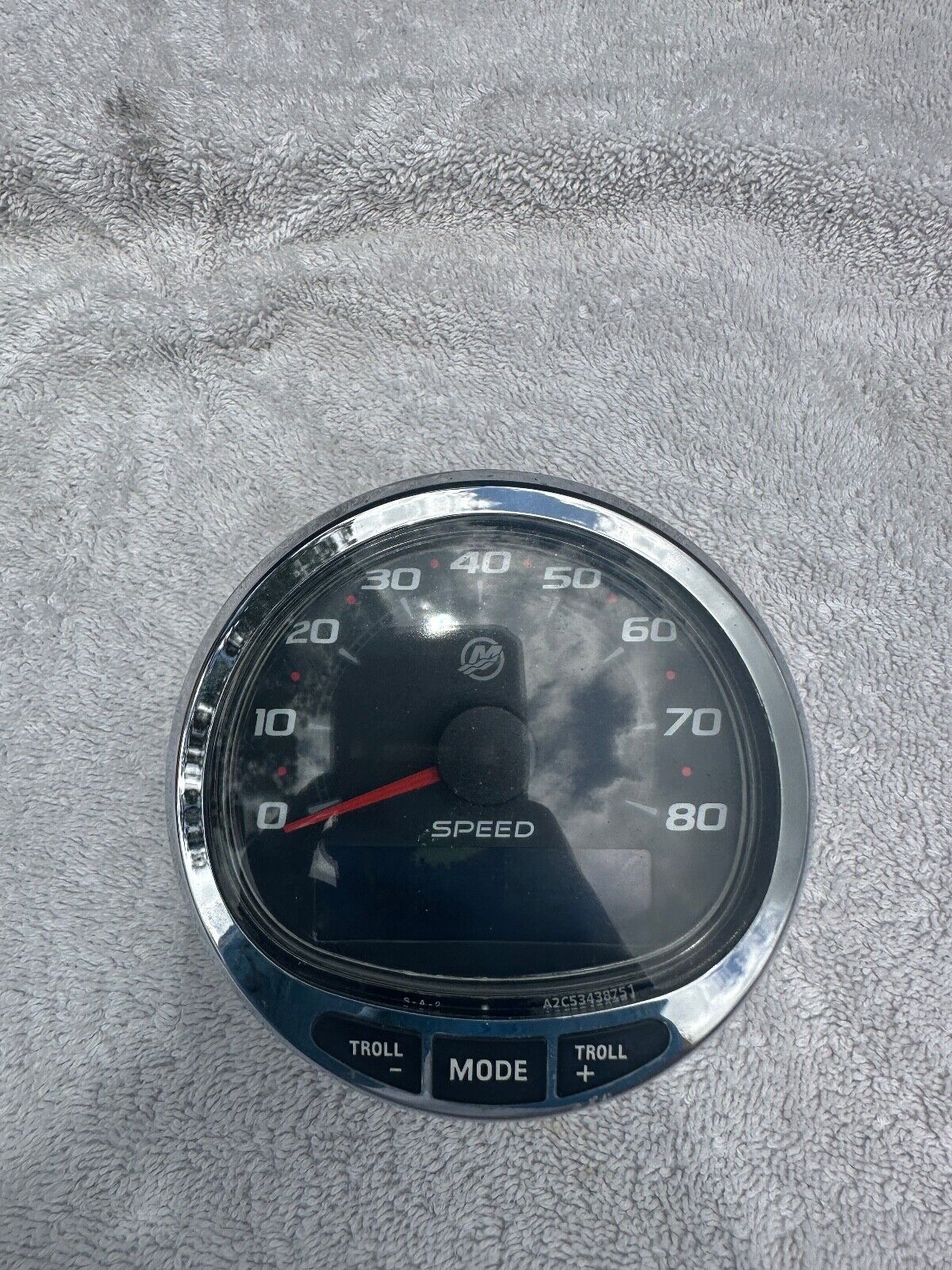 Mercury SmartCraft SC1000 Speedometer Black/Chrome SS: 8M6003254 BAD ...