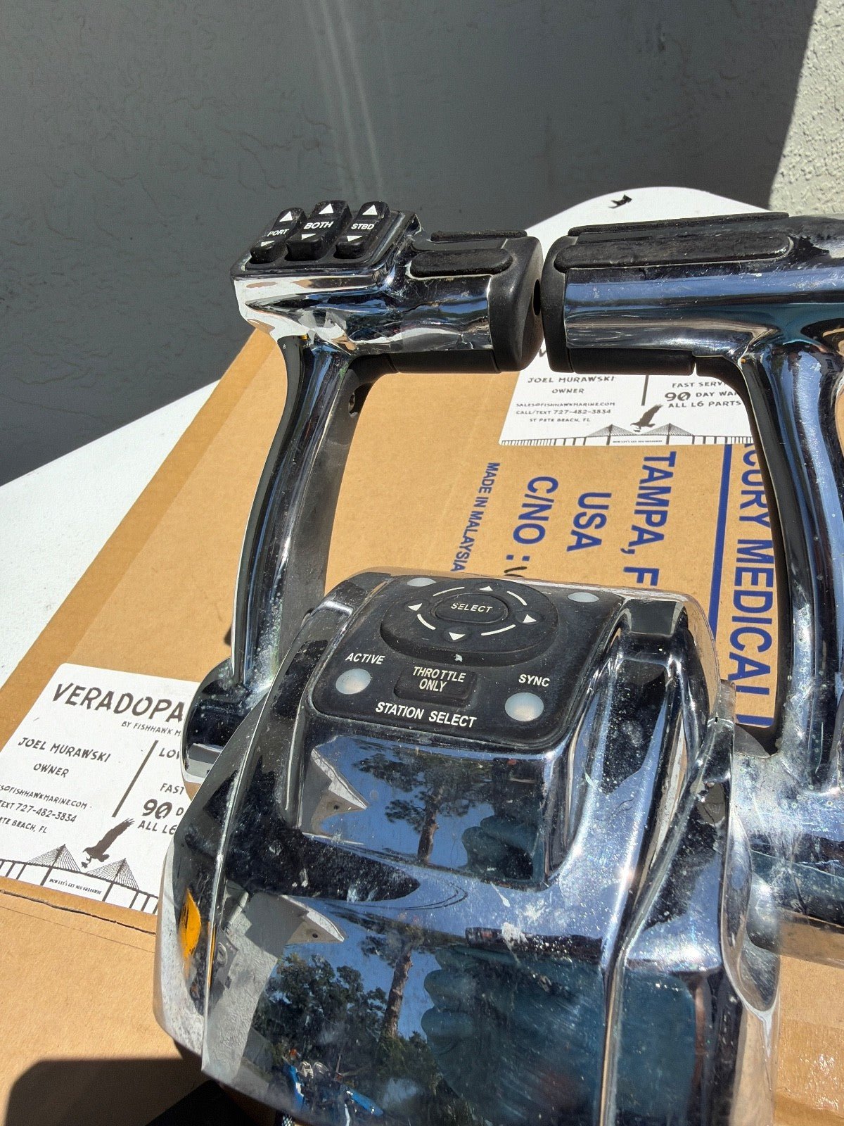 Mercury Verado Dual Console Binnacle DTS Twin Shifter 877736A1 - Fishhawk MarineeBay Motors:Parts & Accessories:Boat Parts:Other