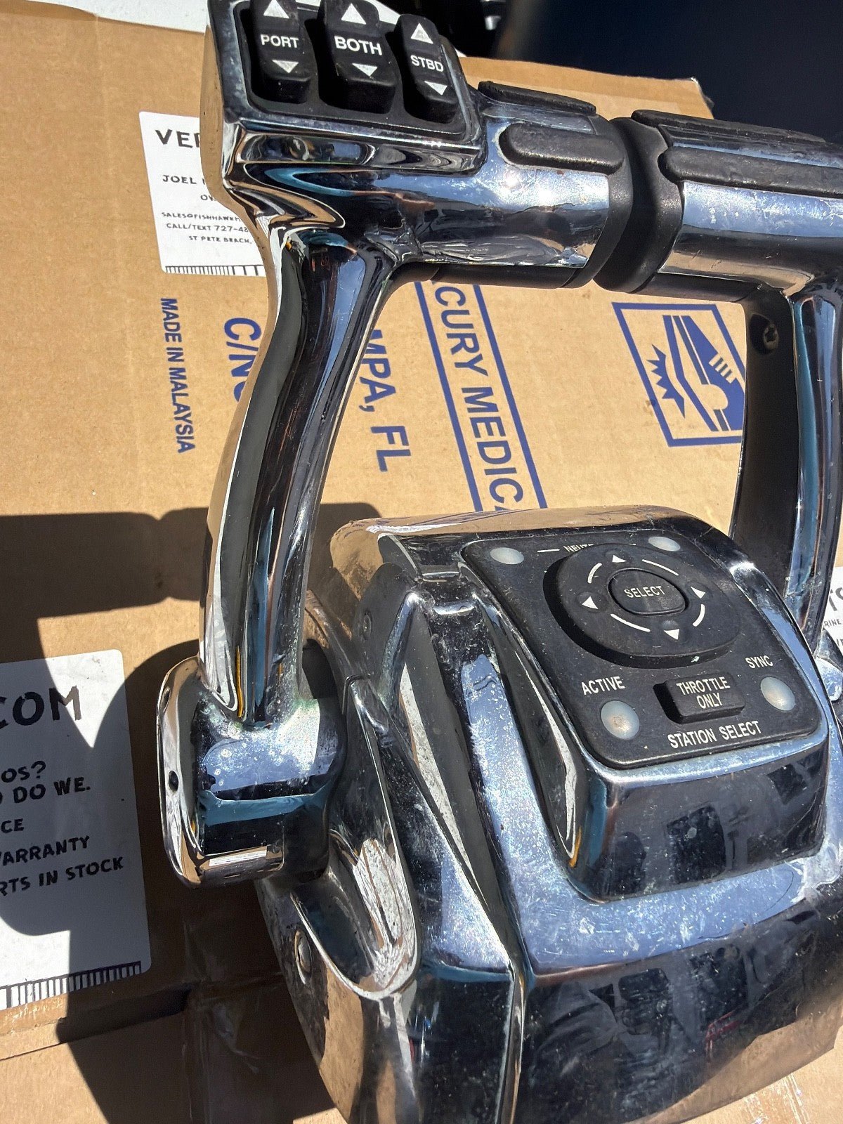 Mercury Verado Dual Console Binnacle DTS Twin Shifter 877736A1 - Fishhawk MarineeBay Motors:Parts & Accessories:Boat Parts:Other