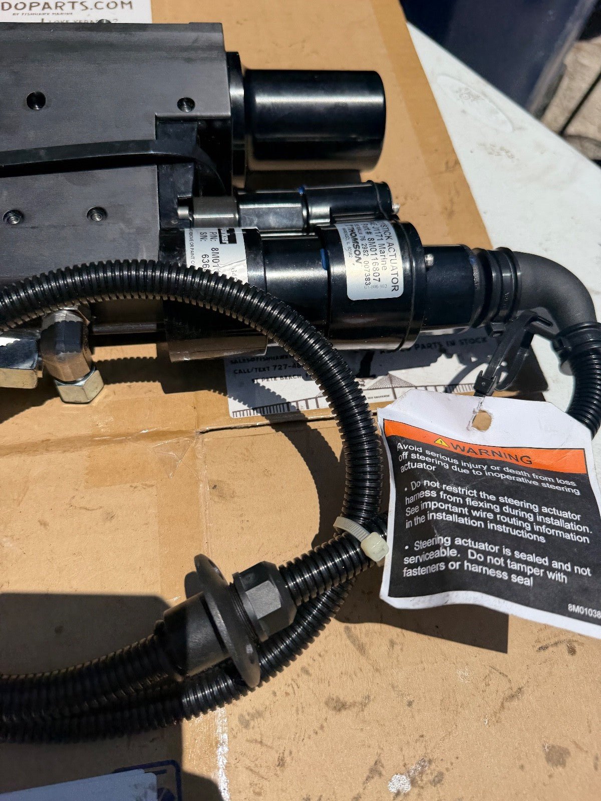 Mercury Verado Electric Steering Actuator 8M0116808 JPO Joystick 8M0116807 - Fishhawk MarineeBay Motors:Parts & Accessories:Boat Parts:Controls & Steering