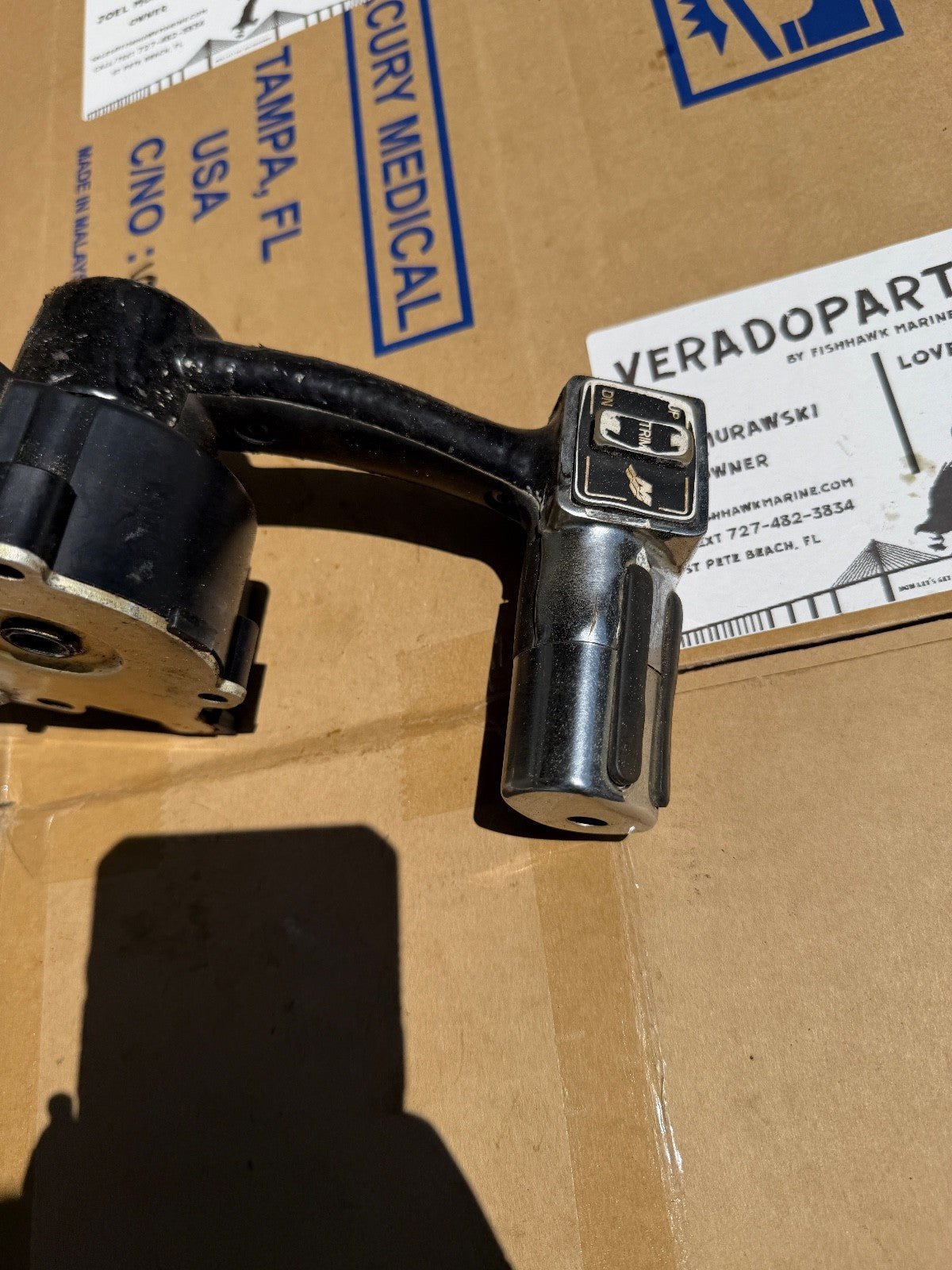 Mercury Verado Single Console Binnacle DTS Twin Shifter Controls - Fishhawk MarineeBay Motors:Parts & Accessories:Boat Parts:Other