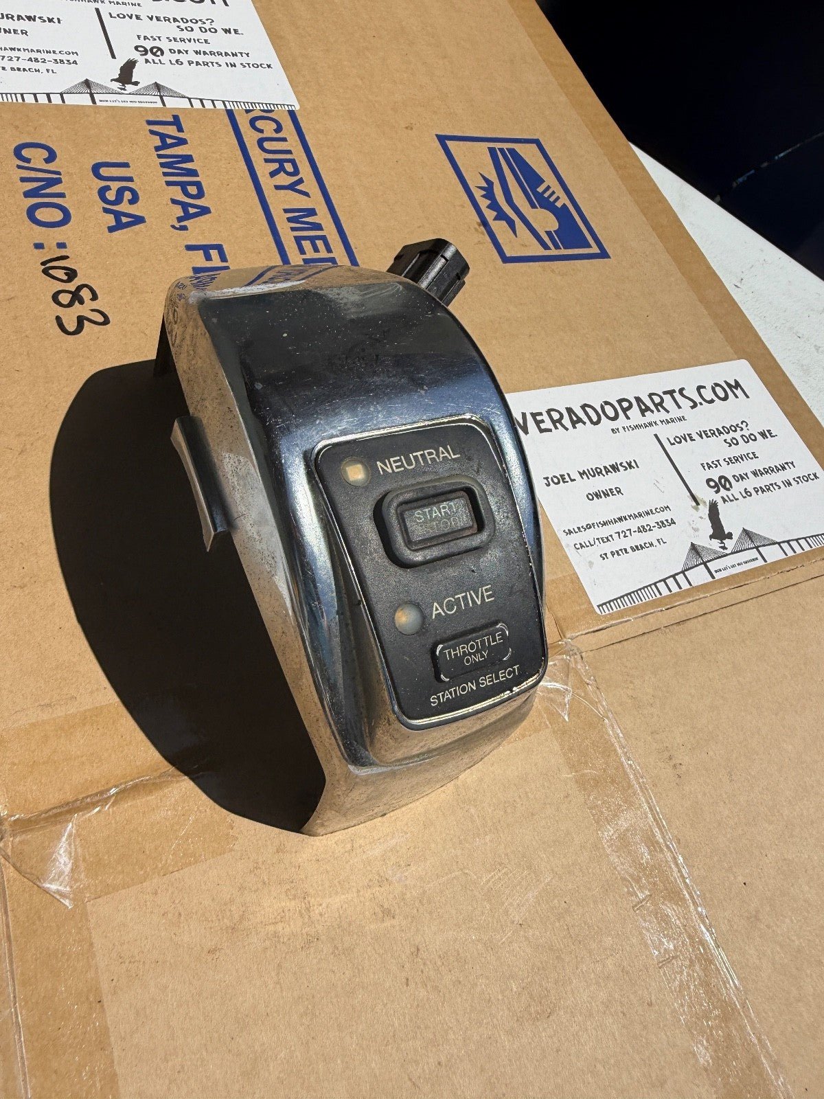 Mercury Verado Single Console Binnacle DTS Twin Shifter Controls - Fishhawk MarineeBay Motors:Parts & Accessories:Boat Parts:Other