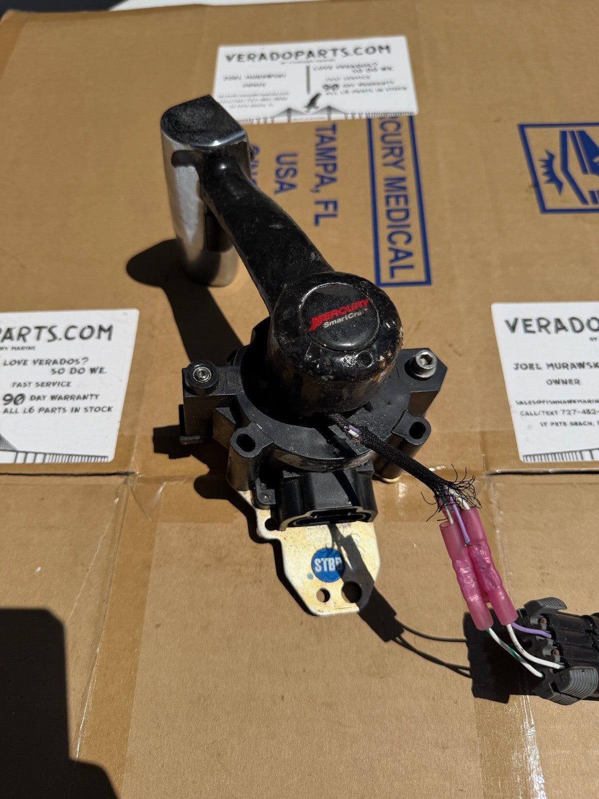 Mercury Verado Single Console Binnacle DTS Twin Shifter Controls - Fishhawk MarineeBay Motors:Parts & Accessories:Boat Parts:Other