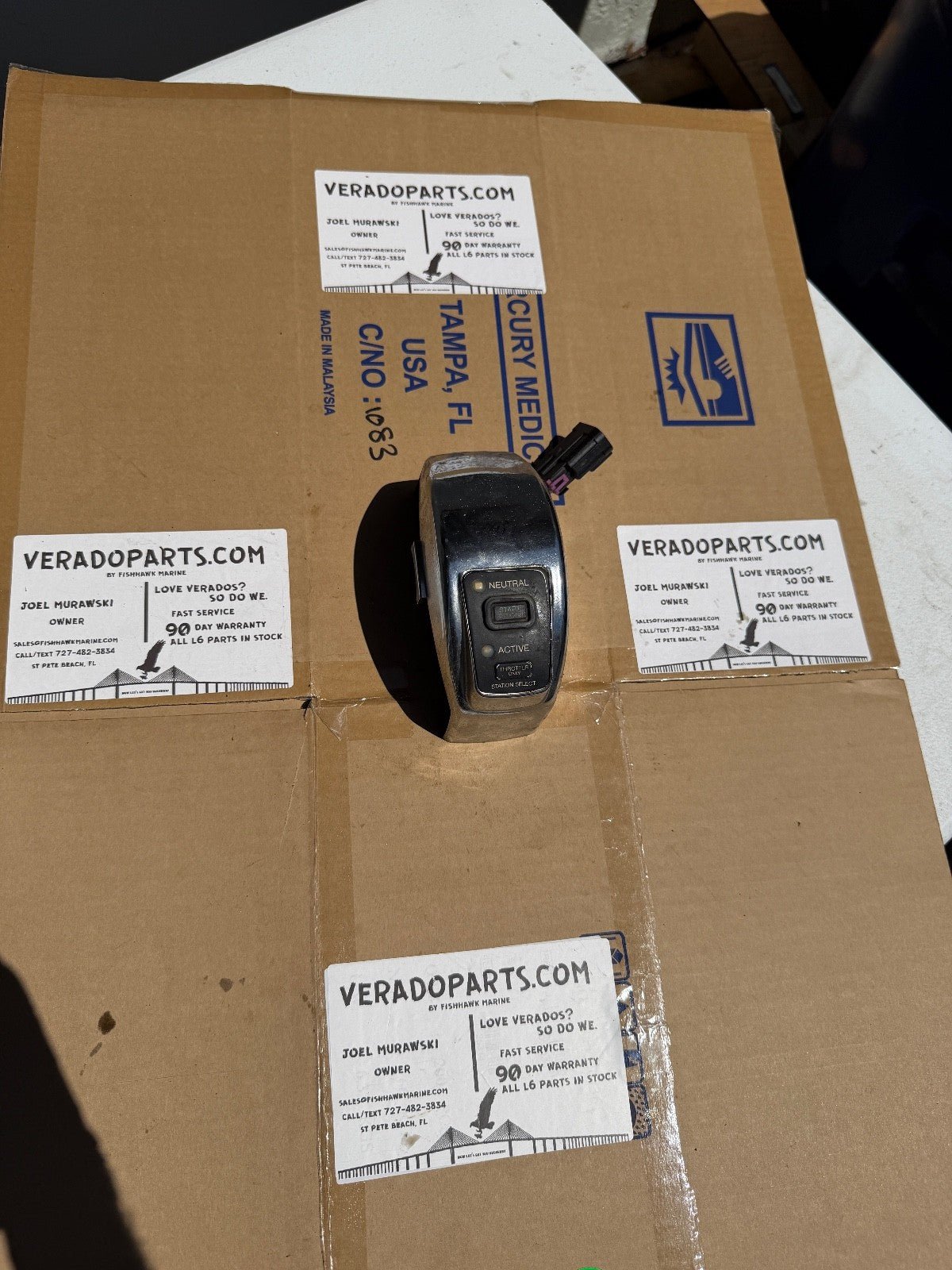 Mercury Verado Single Console Binnacle DTS Twin Shifter Controls - Fishhawk MarineeBay Motors:Parts & Accessories:Boat Parts:Other