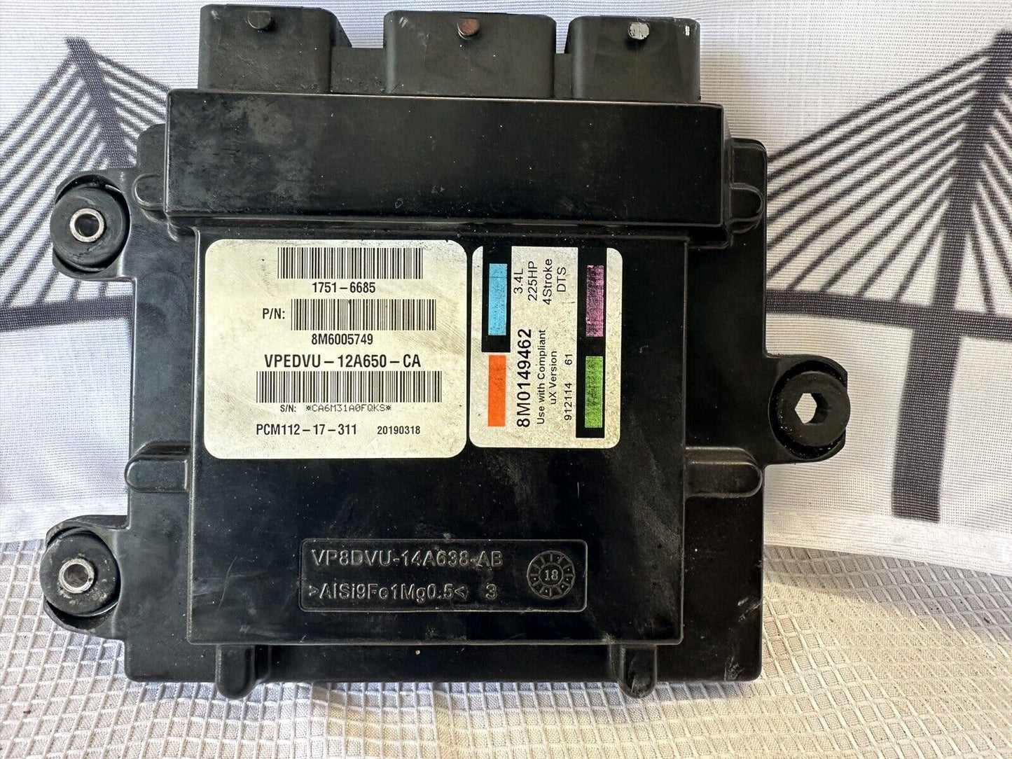 OEM Mercury Marine 225hp 34l Computer V6 PCM 8M0149462 34l 8M6005749 PCM112 - Fishhawk MarineeBay MotorsParts AccessoriesBoat PartsOutboard Engines ComponentsOther