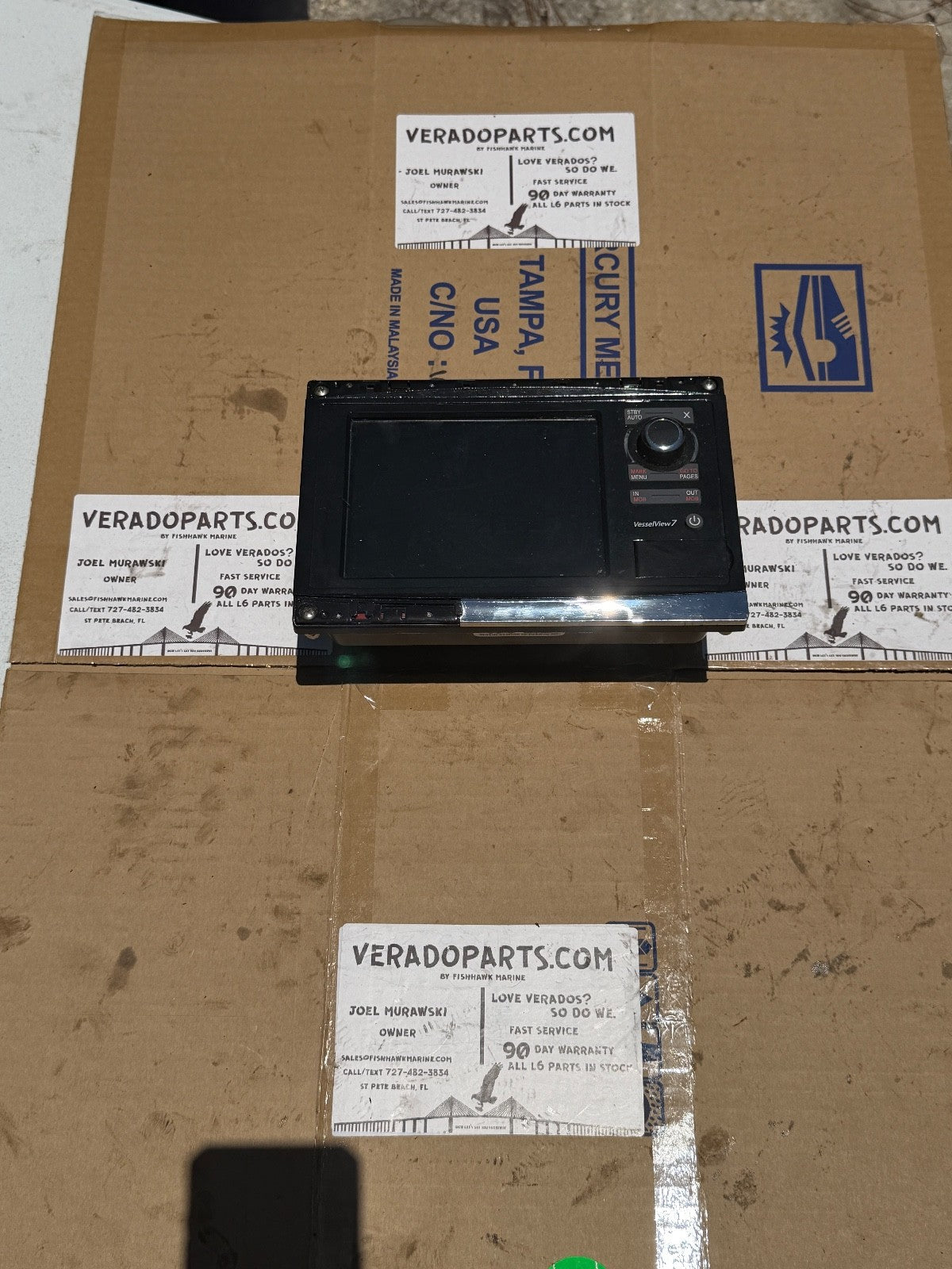 Simrad / Mercury Vessel View 7 (First Gen) Multifunction Engine Monitor Display - Fishhawk MarineeBay Motors:Parts & Accessories:Boat Parts:Electronics & Navigation:Other Electronics & Navigation