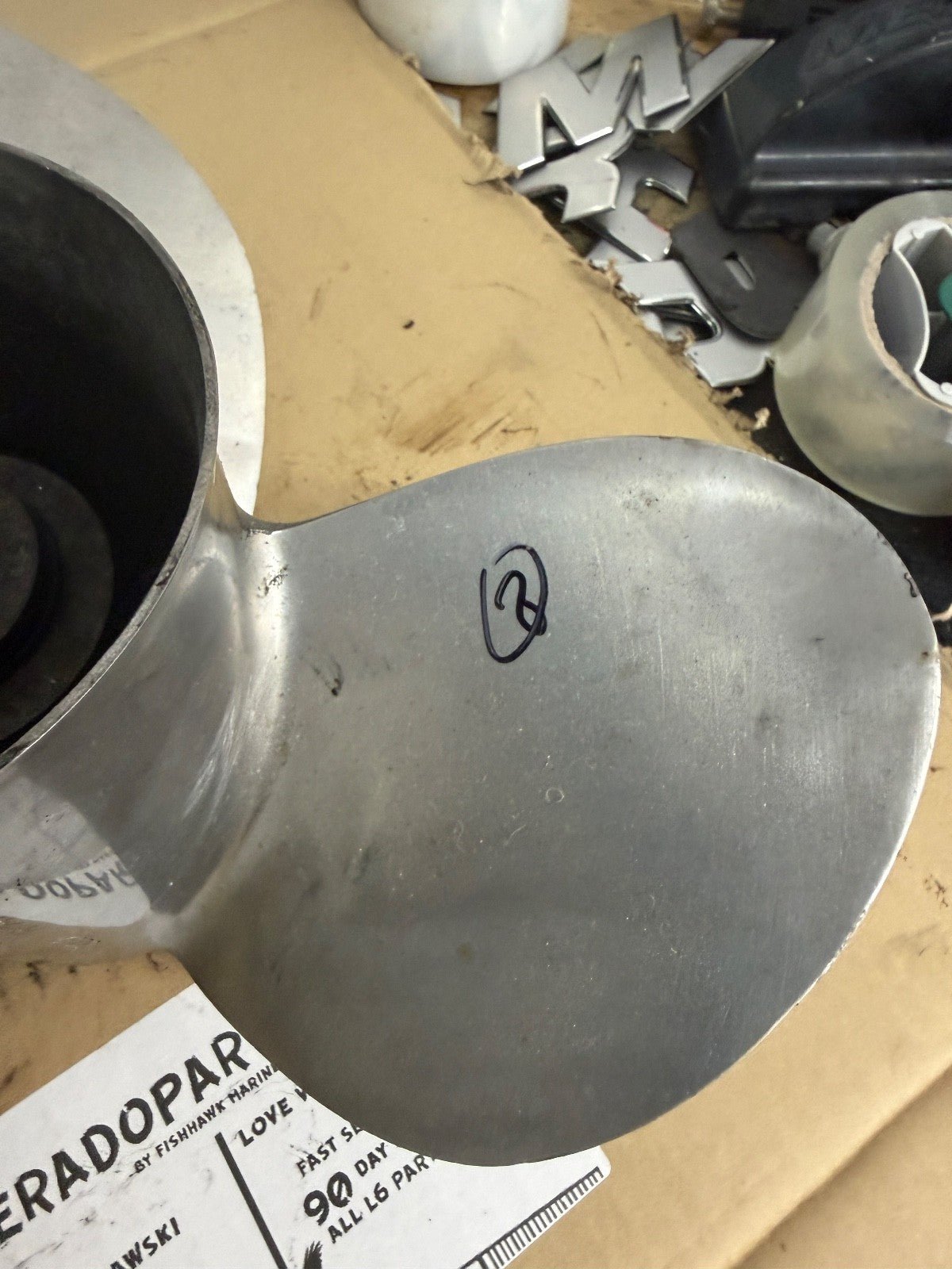 Stainless Steel Quicksilver Propeller, (14-1/2" x 17") Silverado 5052 17 - Fishhawk MarineeBay Motors:Parts & Accessories:Boat Parts:Propellers