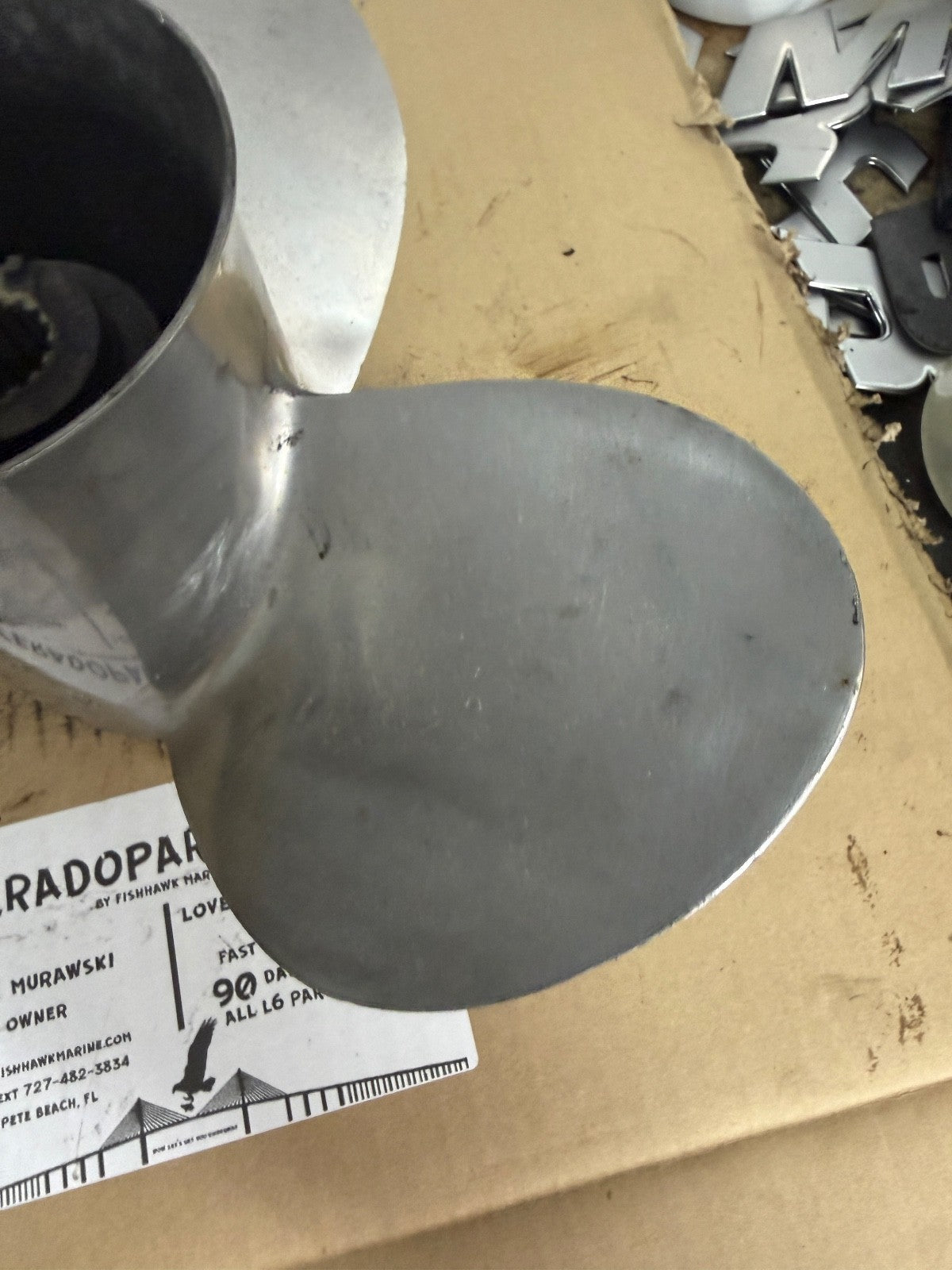 Stainless Steel Quicksilver Propeller, (14-1/2" x 17") Silverado 5052 17 - Fishhawk MarineeBay Motors:Parts & Accessories:Boat Parts:Propellers