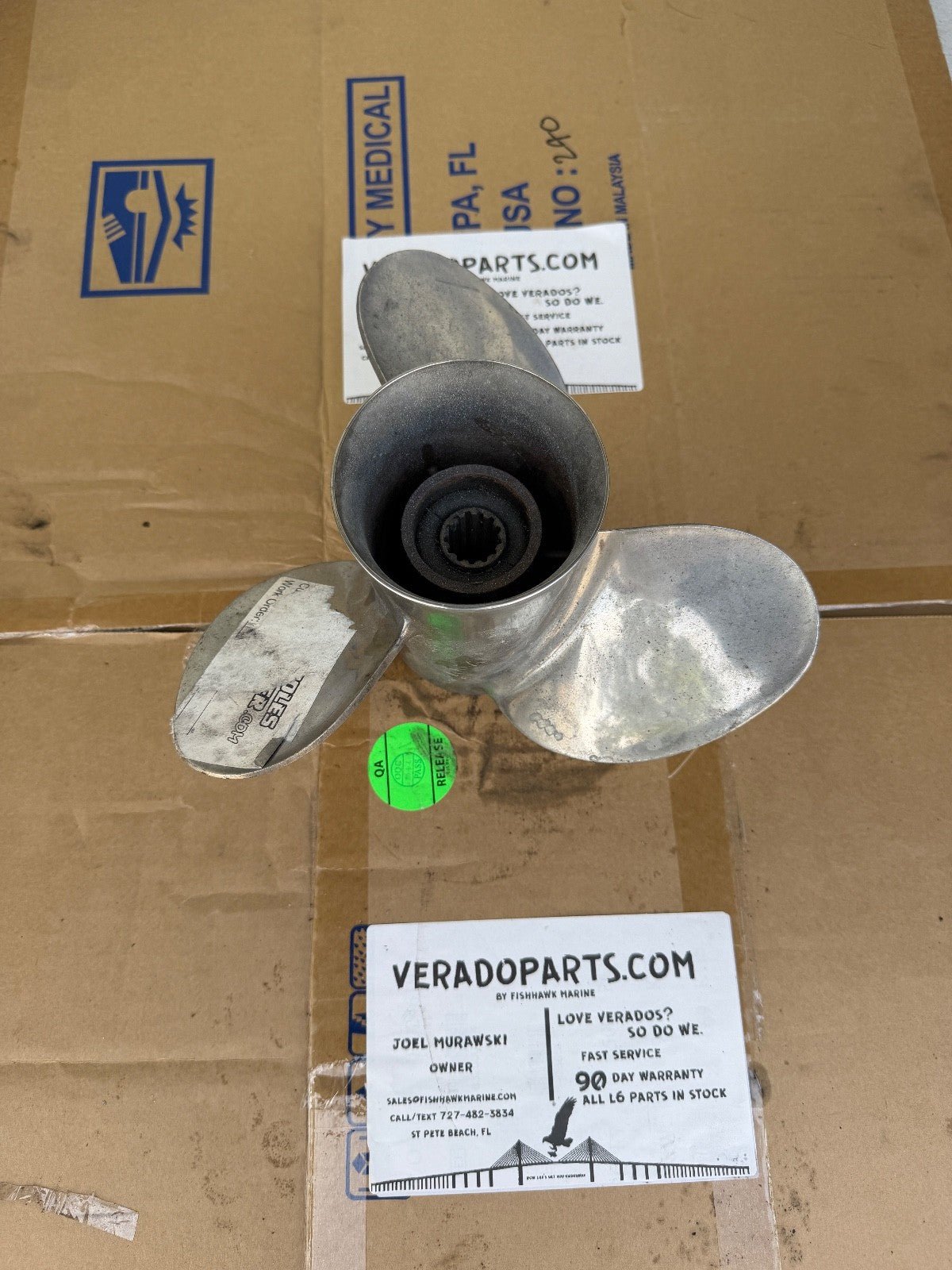 YAMAHA OEM PROPELLER 3 BLADE 10-1/2" DIAMETER X 13" PITCH RH Rotation 10.5 x 13p - Fishhawk MarineeBay Motors:Parts & Accessories:Boat Parts:Propellers